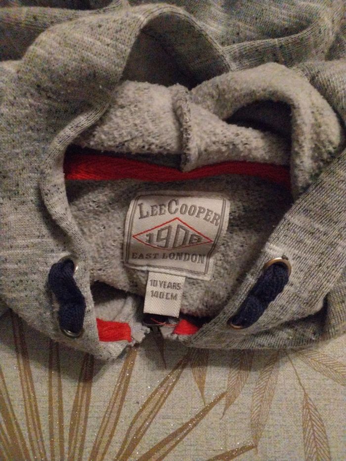 Gilet Lee Cooper gris 10 ans - photo numéro 3