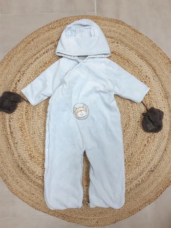 Combipilote bleue et gants