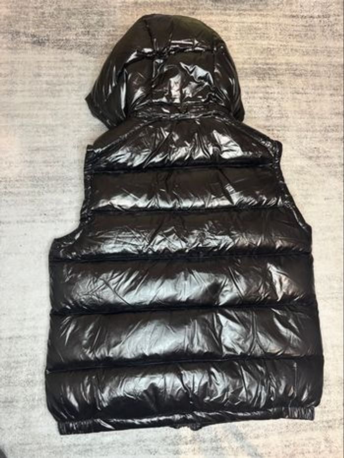 Doudoune Sans Manches Moncler Maya Noire Brillante - photo numéro 7