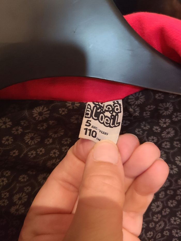 Manteau rouge tape à l'œil 5 ans - photo numéro 2
