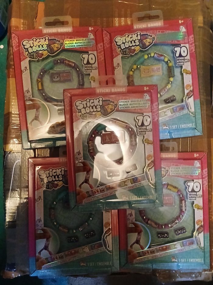 lot de 5 bracelet sticki rolls