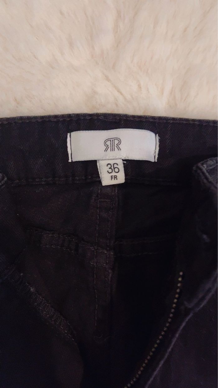 Pantalon jean slim noir - photo numéro 2