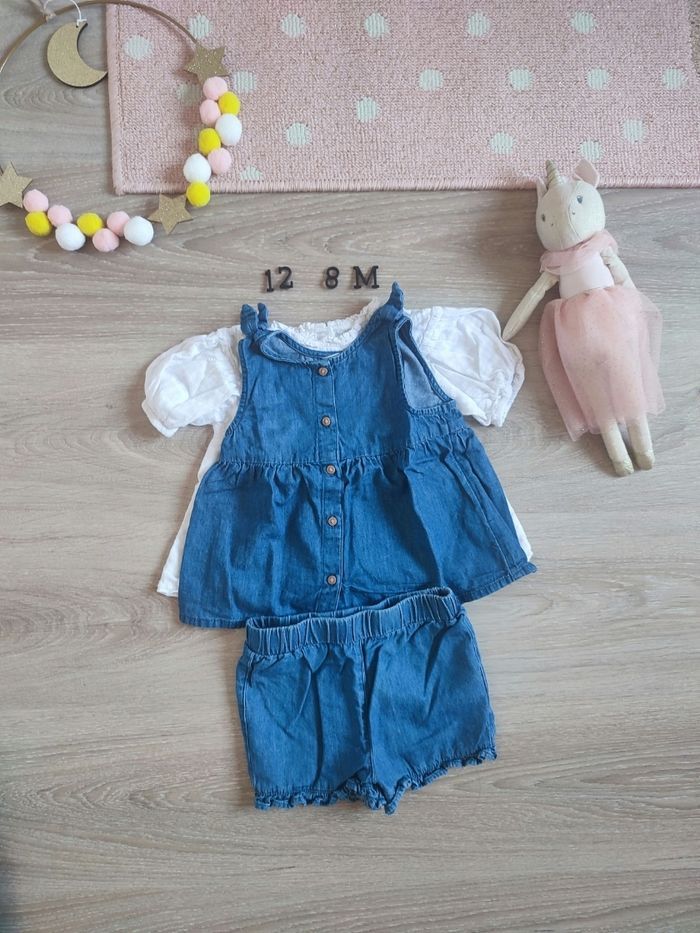 Ensemble d'été Primark pour bébé fille, taille 12/18 mois