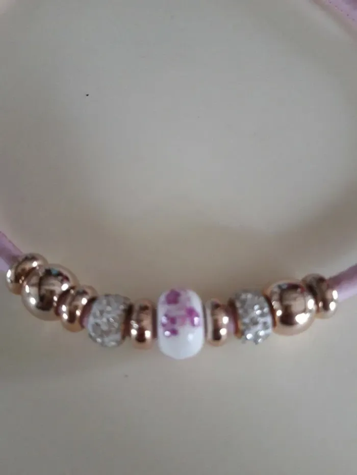 Collier fantaisie perles strass - photo numéro 2