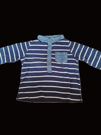 Polo manches longues 12 mois