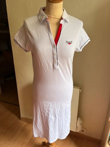 Belle robe de sport courte MC blanche T. L femme neuve