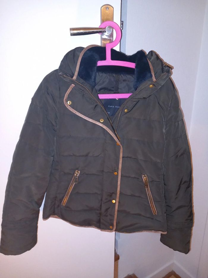 Manteau chaud marron zara taille s