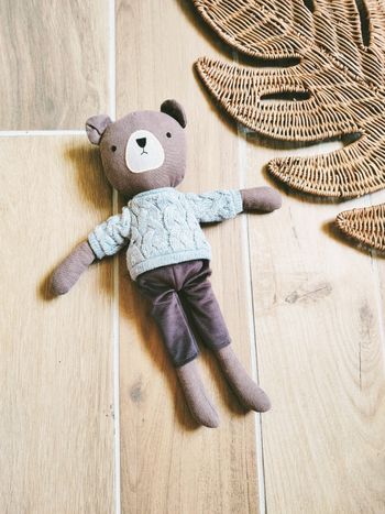 🐻Peluche doudou Ours/ourson avec pull tricoté marque Vertbaudet