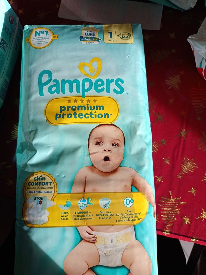 Couches pampers premium protection taille 1