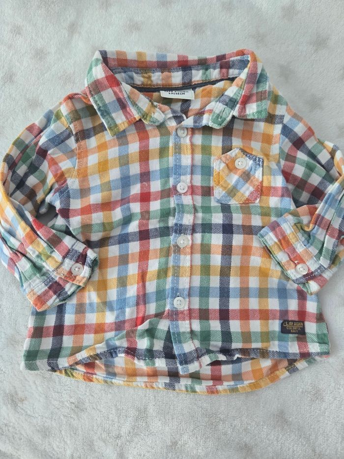 Lot de 4 chemises bébé garçons - photo numéro 4