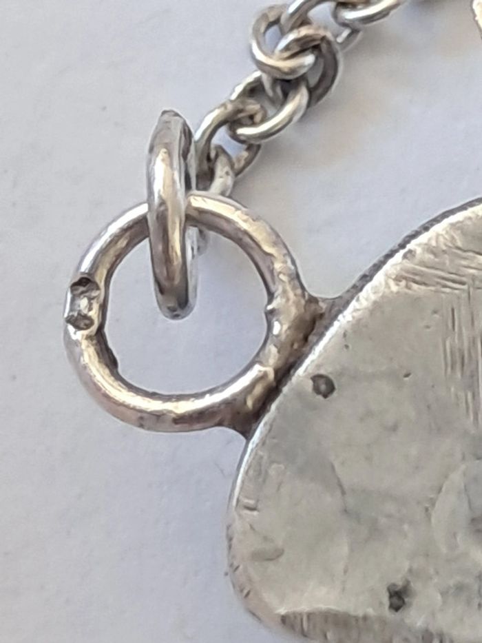 Grand pendentif pectoral argent et pierres polies - photo numéro 5