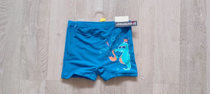 Maillot de bain garçon bleu hippocampe, taille 3 ans  In Extenso, neuf avec étiquette 🏷. - photo numéro 2