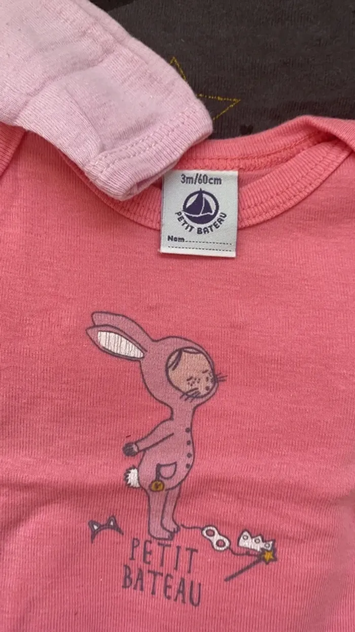 Lot 6 bodies Petit Bateau manches longues fille - photo numéro 7