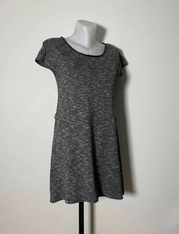 Robe manches courtes gris chiné Cache Cache