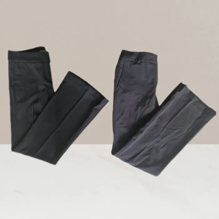 Lot de deux pantalons à jambes larges noir - Manoukian - Taille 36