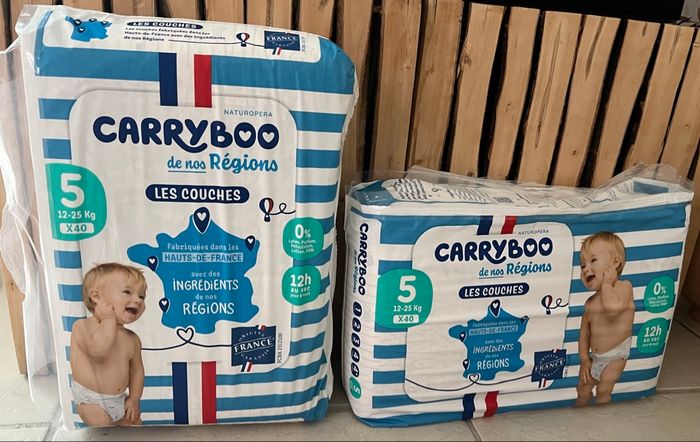 2 paquets de couches Carryboo T5 - photo numéro 2