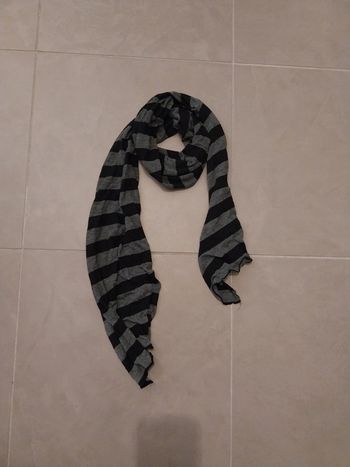 Écharpe noir/grise