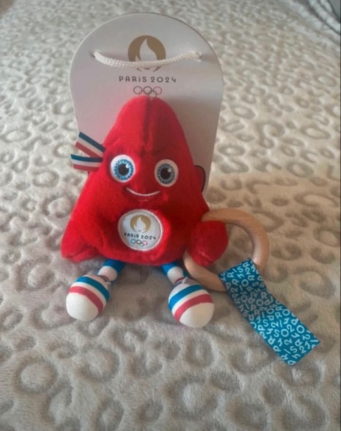 Peluche hochet JO Paris 2024 neuve - photo numéro 2