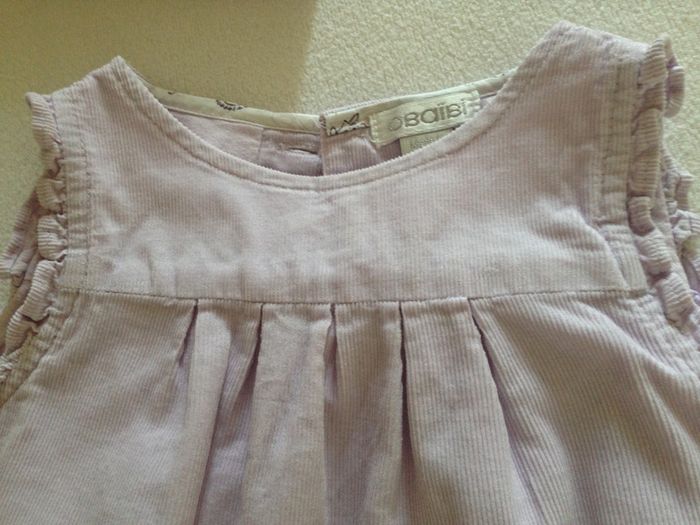 Robe Sans Manche Velours Mauve - photo numéro 3