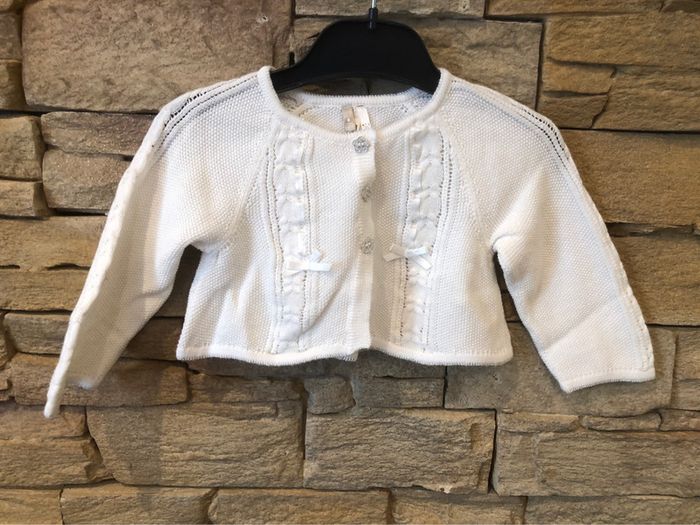 Très joli gilet blanc Orchestra 6 mois