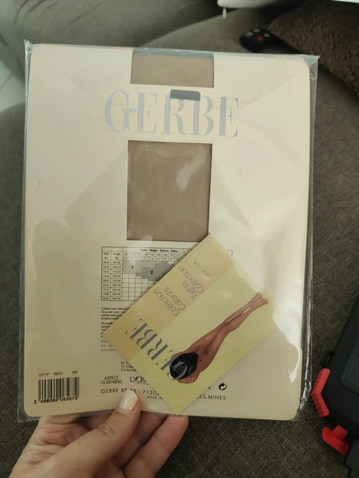 Collant beige doré Gerbe taille 1 - photo numéro 3