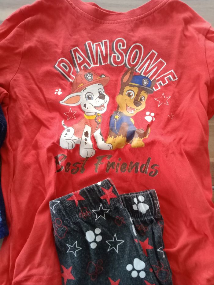 2 pyjamas hiver pat patrouille - photo numéro 2