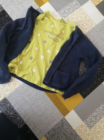 Gilet plus haut manche longue