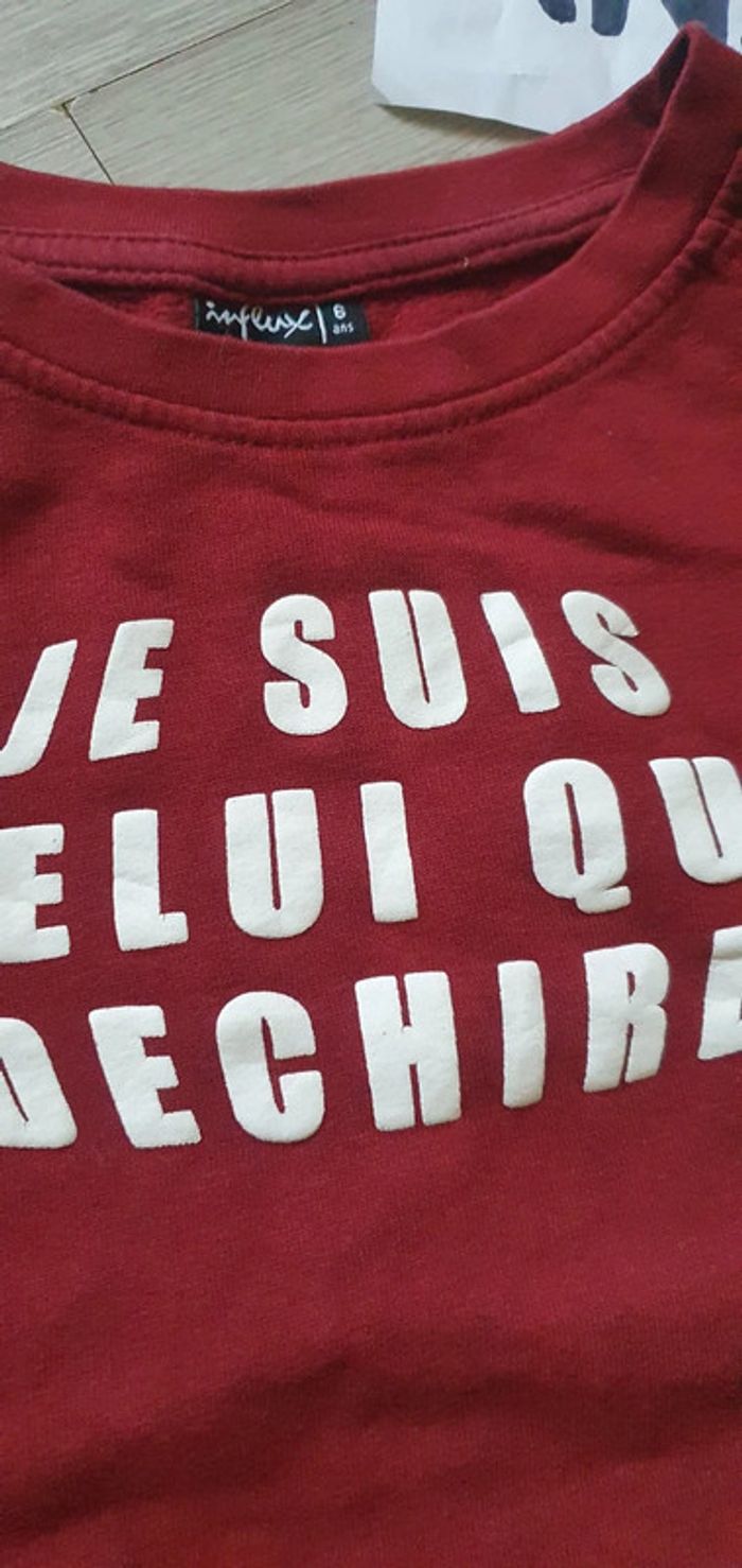 Pull 6ans garçon rouge