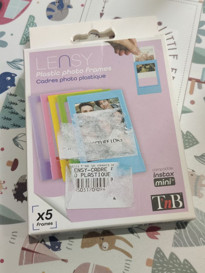 Lot de 5 minis cadres photos colorés Intax Mini TNB dans boite - photo numéro 2