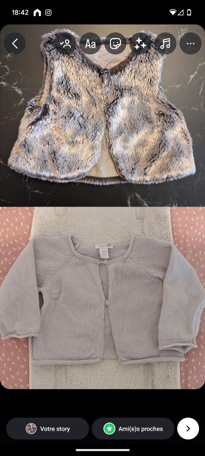 Gilets fille 🤩