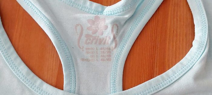 Lot de 2 tops bleu turquoise L - photo numéro 2