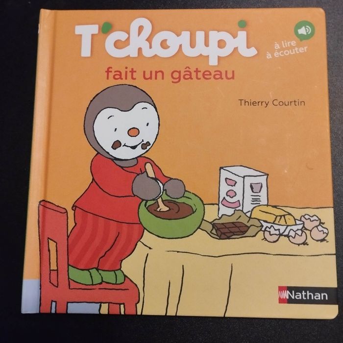 Livre enfant Nathan T'choupi fait un gâteau
