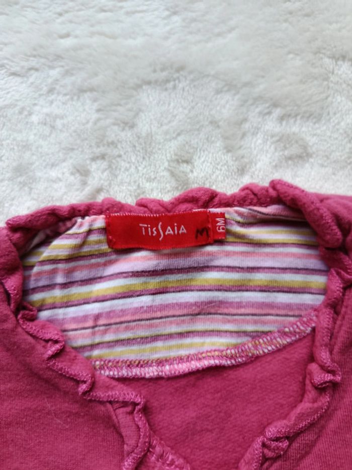 Gilet croisé rose 6 mois Tissaia - photo numéro 3