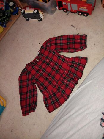 Blouse à carreaux  10 ans h et m