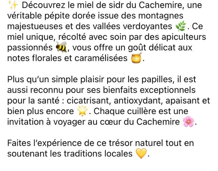 Lot 3 miel sidr de pishawar - photo numéro 3