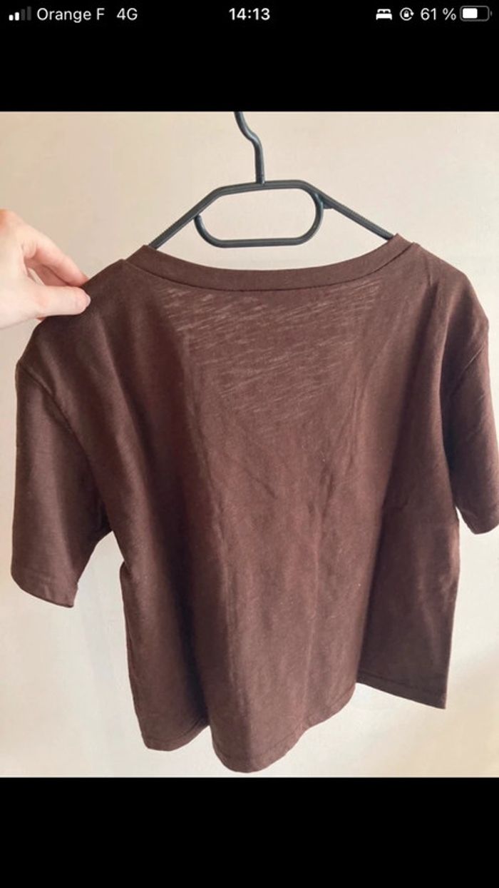 T-shirt marron femme shein - photo numéro 3