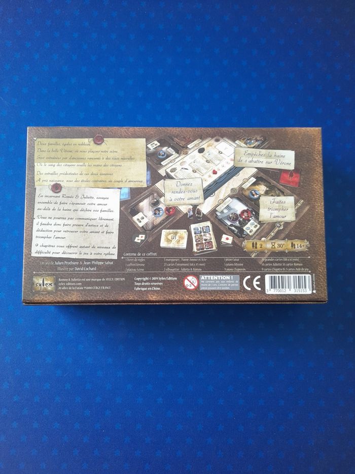 Roméo & Juliette jeu de société - photo numéro 2