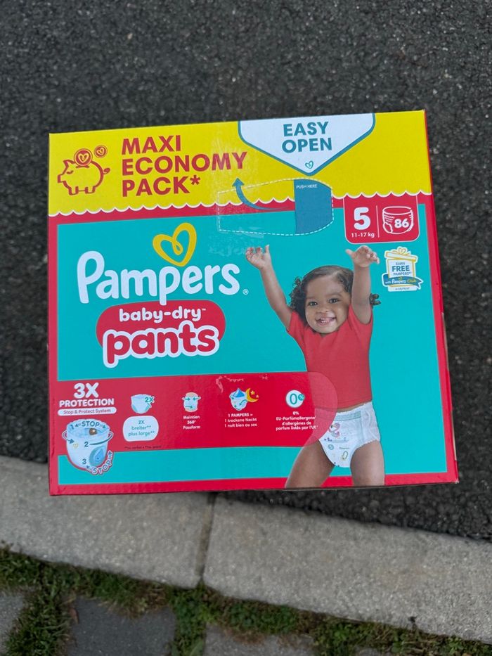 Couches Pampers PANTS taille 5 - photo numéro 2