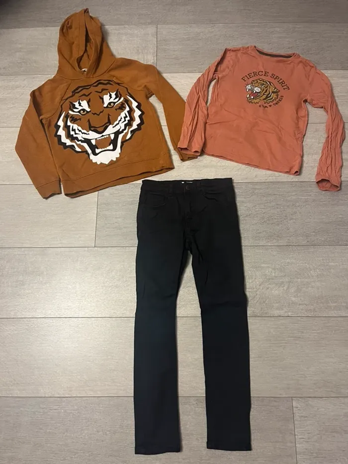 Ensemble lot tenue 3 pièces 8 ans garçon Kiabi H&M