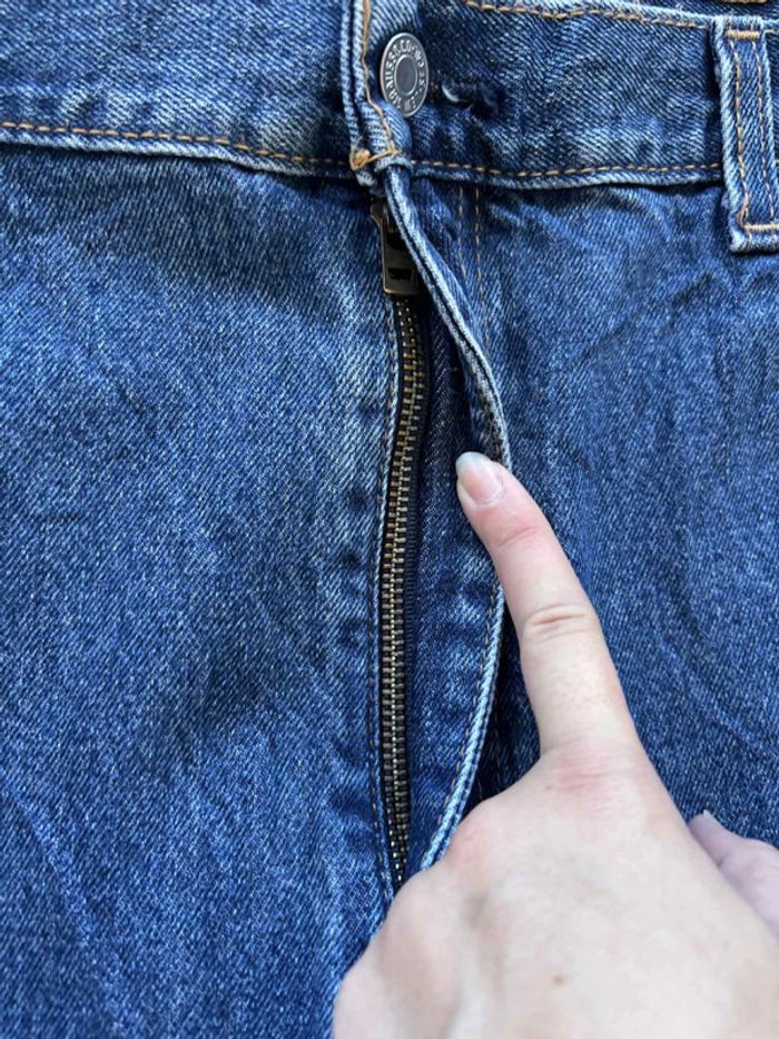 Jean Levi’s 505 3XL/56 L29 homme grande taille Mexico bleu brut taille haute relaxed fit droit - photo numéro 7