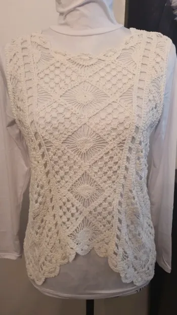 Débardeur crochet bohème