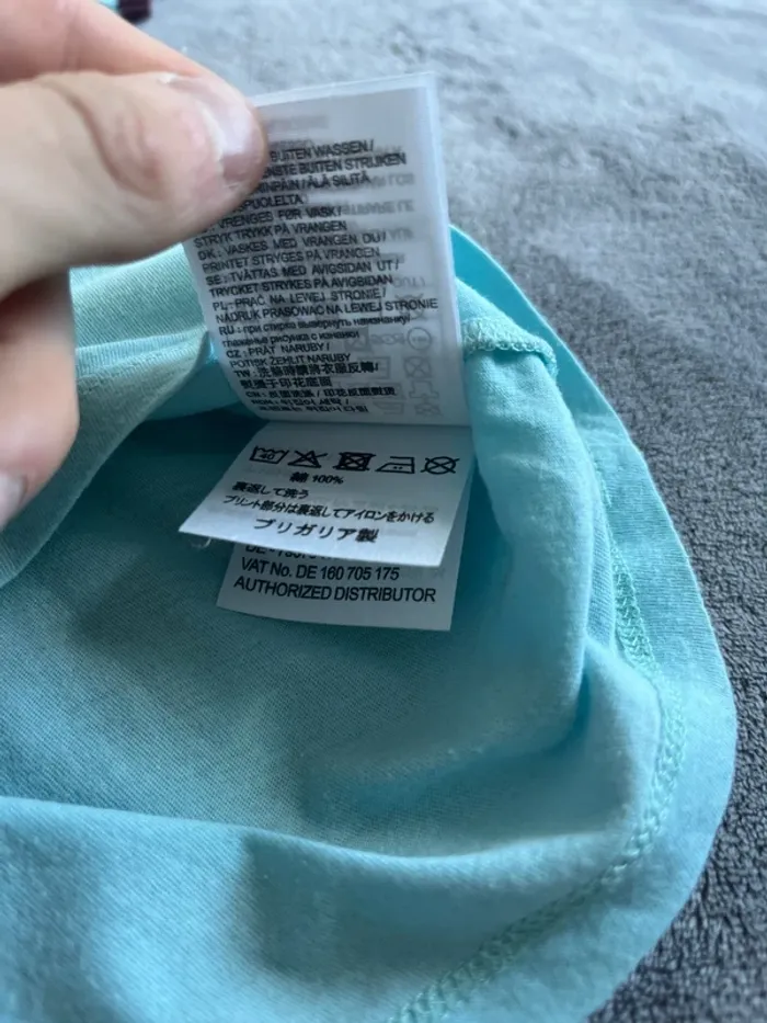 T-shirt Carhartt WIP ringer logo – Vert menthe – Taille S - photo numéro 5