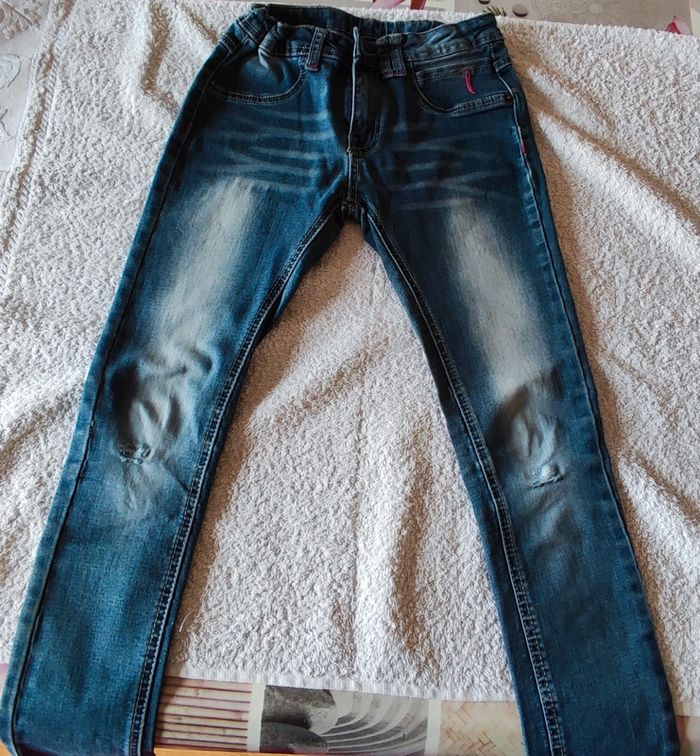 Lot 3 jeans fille 10 ans - photo numéro 2