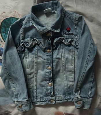 Veste jean Minnie fille