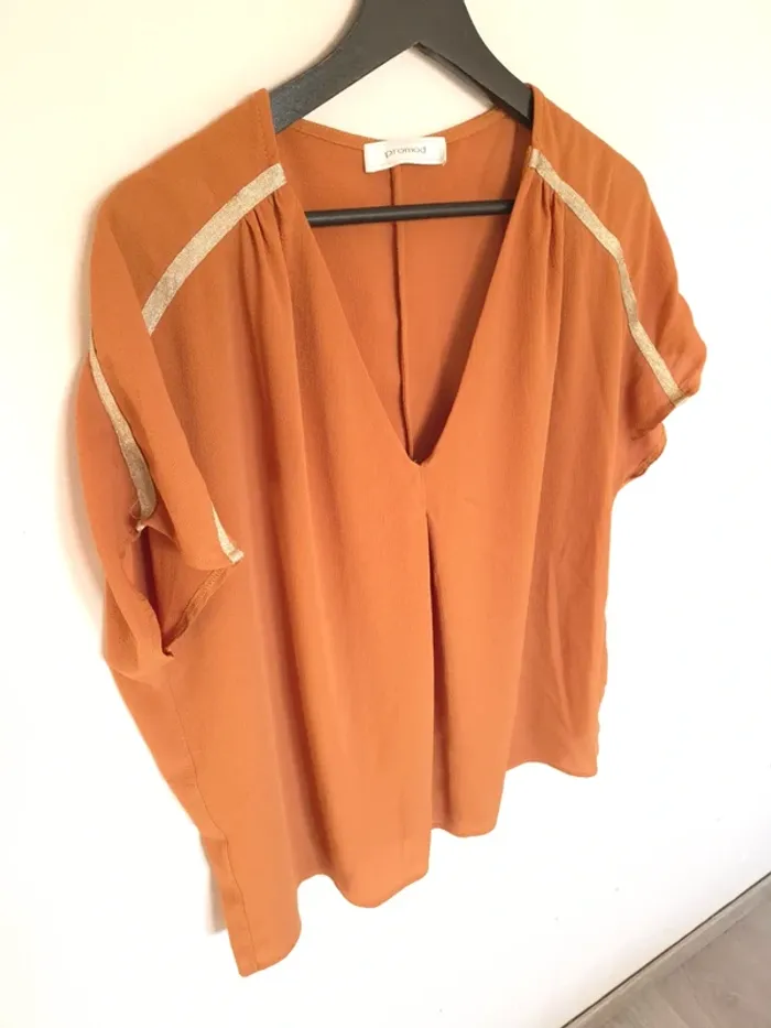 Blouse moutarde Promod taille xl - photo numéro 1