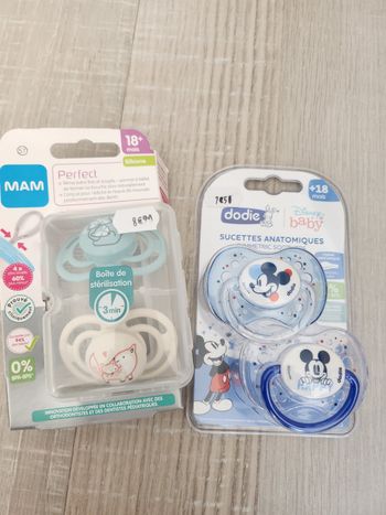 Sucettes 18 mois 