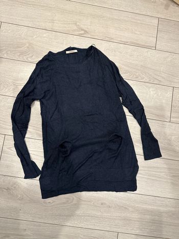 Haut camaïeu bleu marine