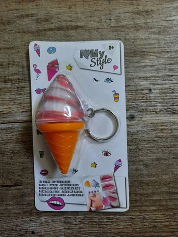 Porte-clé Baume à lèvres - forme de glace