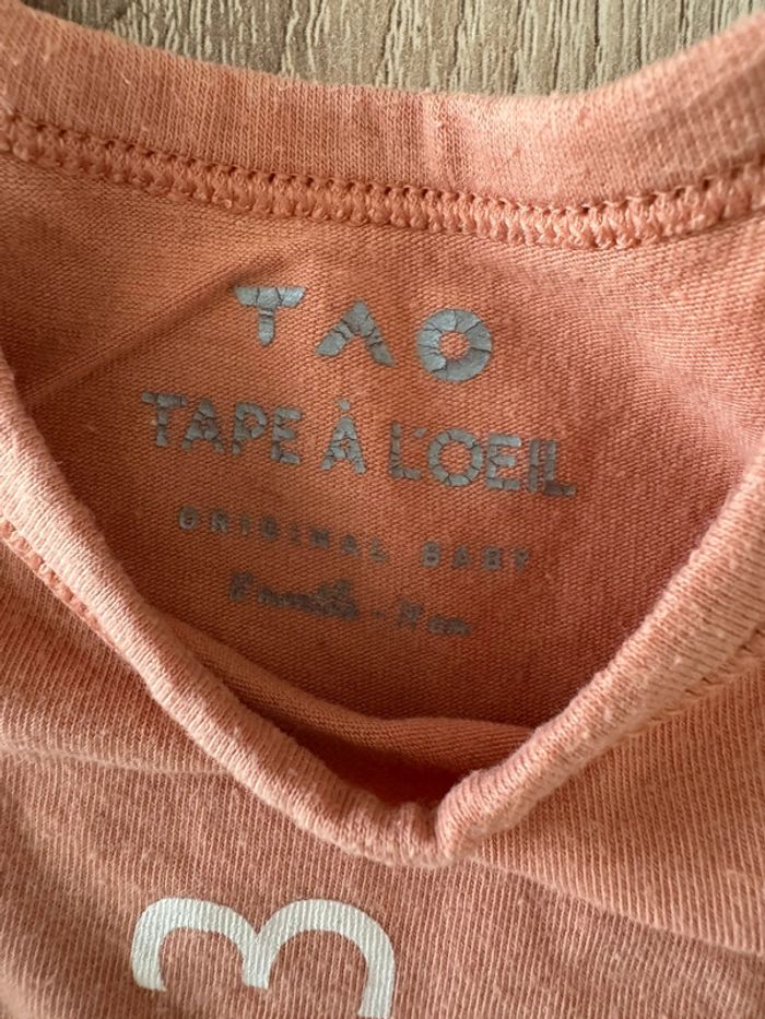 Lot 2 bodies ML TAO 12 mois BE - photo numéro 5