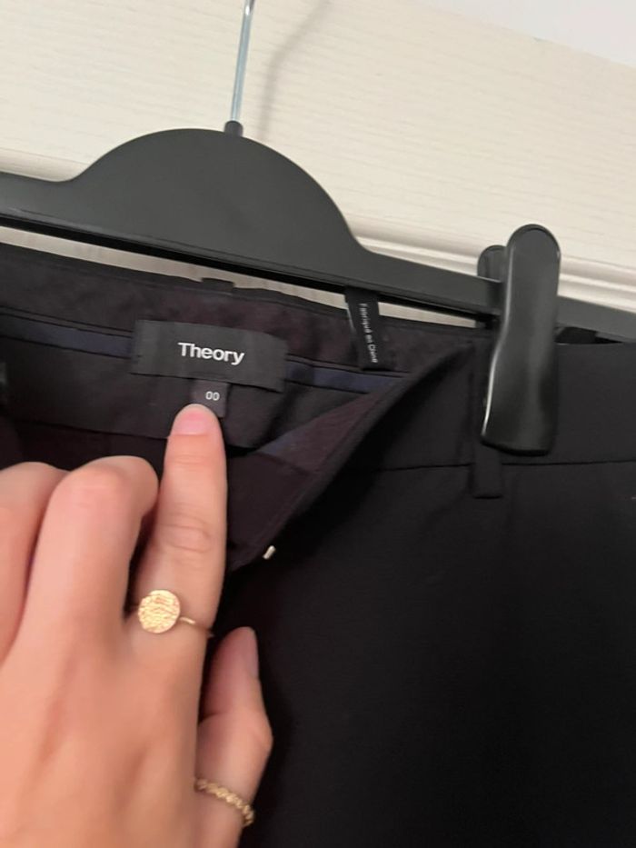 Pantalon fluide droit Theory taille 0 - photo numéro 2